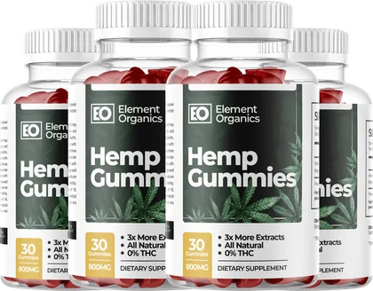 Element Organics Gummies 4-bottle pack